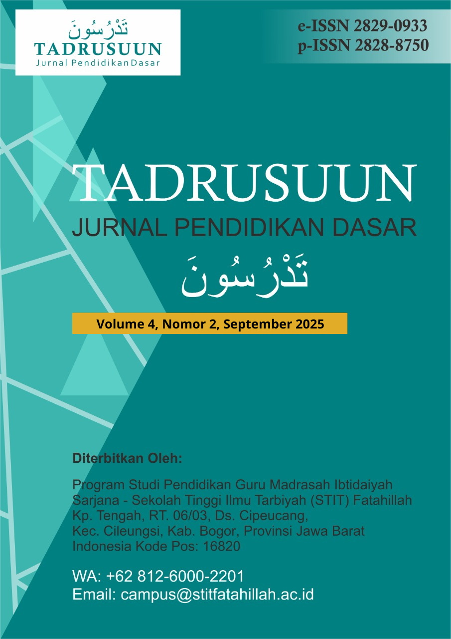 Vol 4 No 2 (2025): September 2025 | TADRUSUUN: JURNAL PENDIDIKAN DASAR